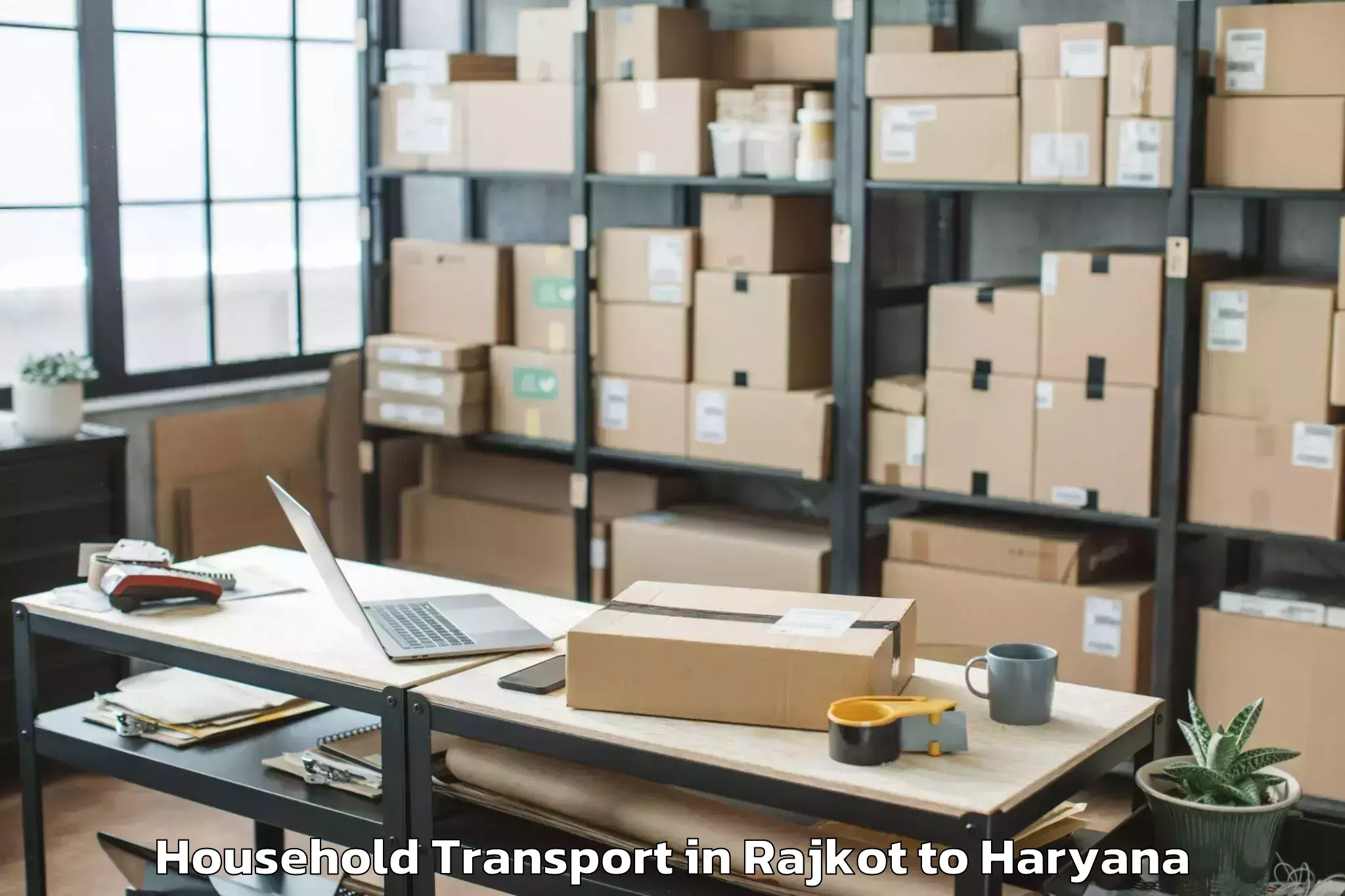 Rajkot to Haryana Household Transport Booking